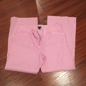 Seersucker JCrew petite pants